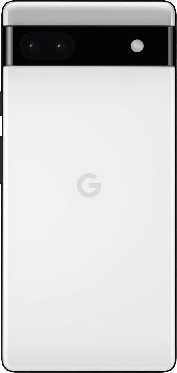 Angle. Google - Google Pixel 6a GX7AS (Fully Unlocked) 128GB - Chalk.
