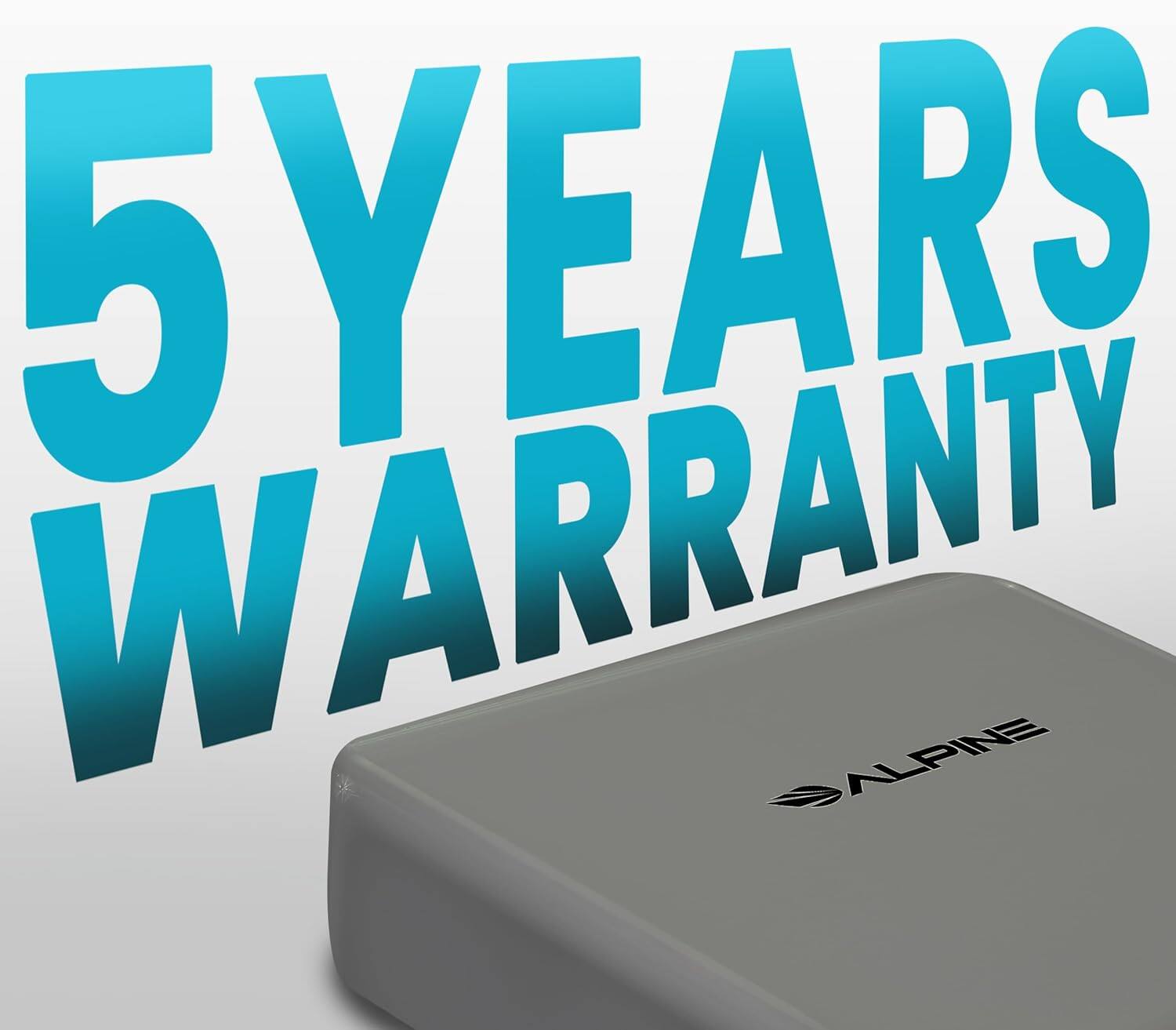 5 YEARS WARRANTY ALPINE