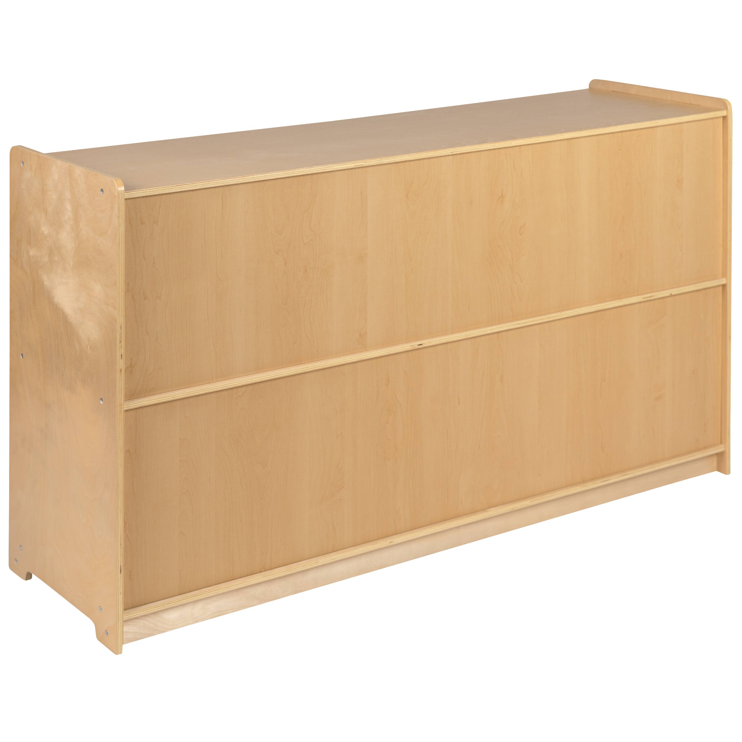Alt View 6. Emma + Oliver - Wooden School Classroom Storage Cabinet for Commercial or Home Use - Natural.
