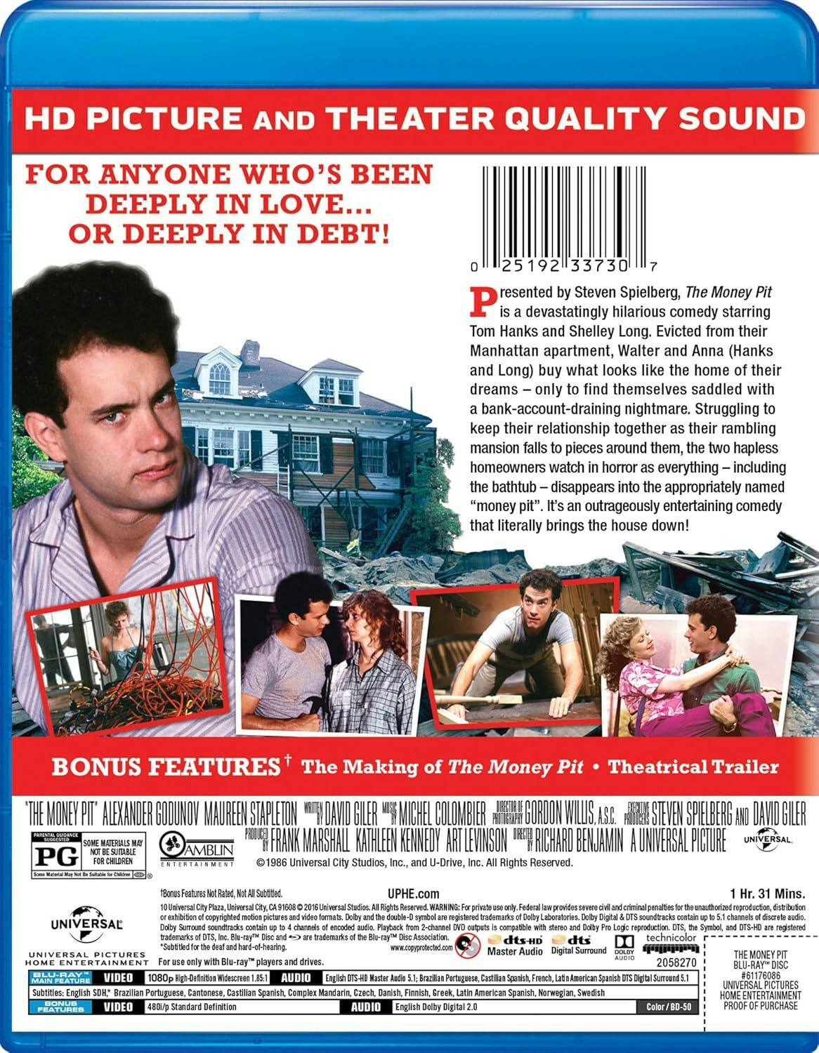 Back. The Money Pit [Blu-ray].