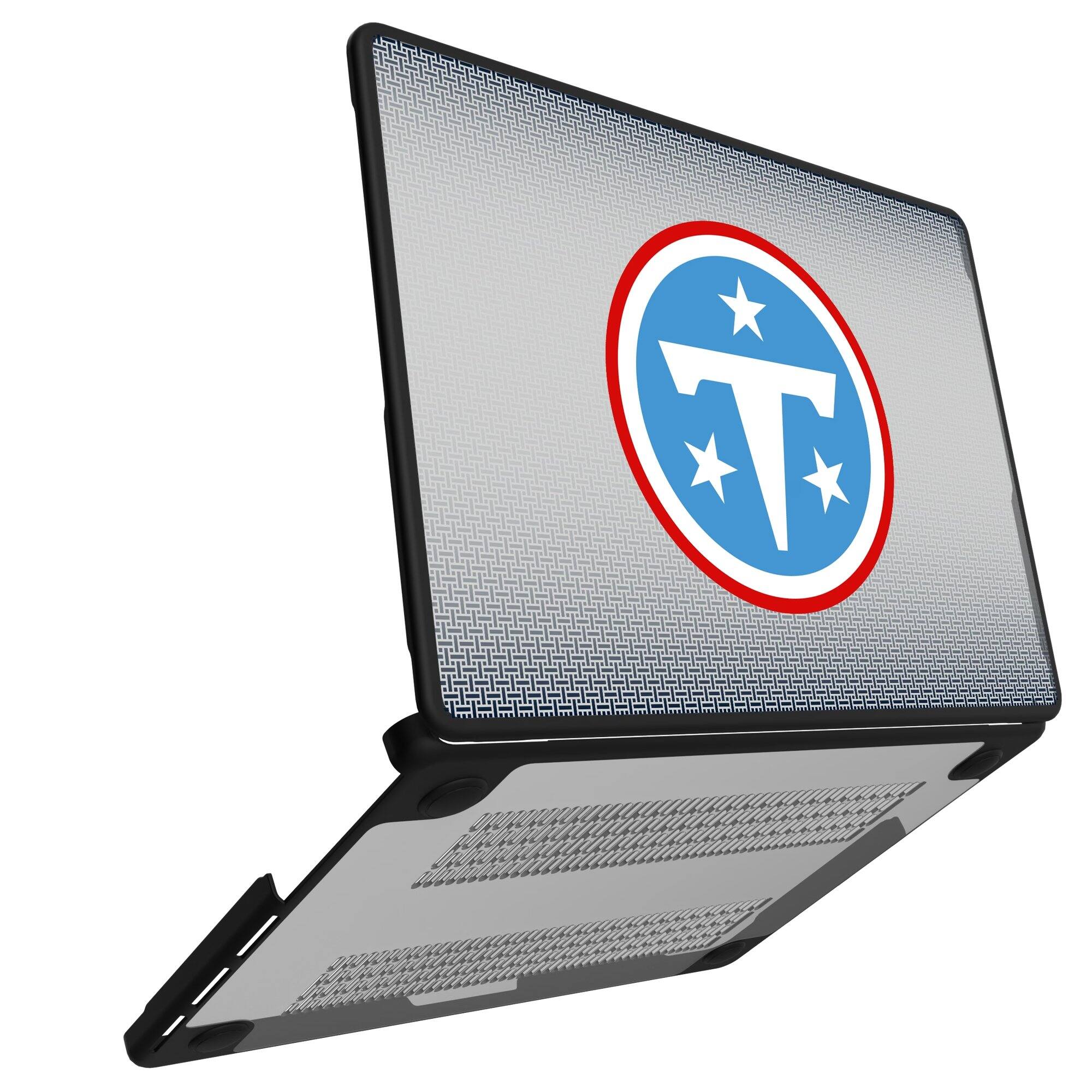 Alt View 1. Keyscaper - Tennessee Titans Linen MacBook Case - Air 13 in - Multicolor.