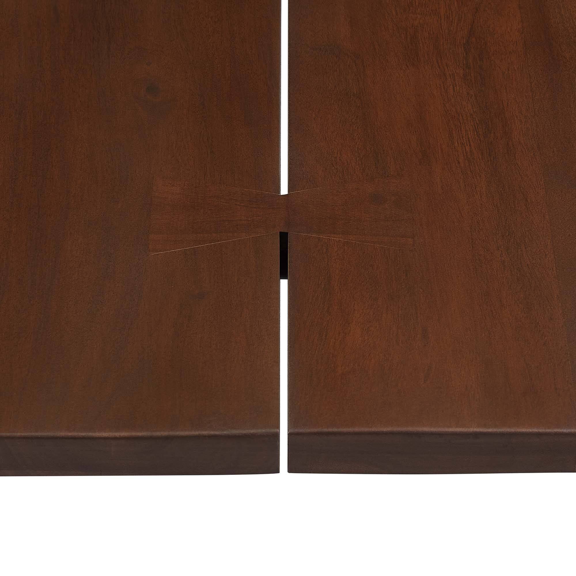 Alt View 7. Modway - Viggo 74" Live Edge Acacia Wood Dining Table by Modway - Black Walnut.