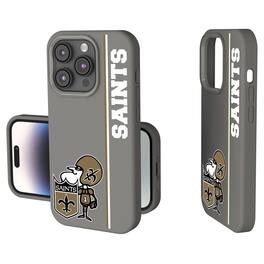 Keyscaper - NFL - New Orleans Saints Throwback Logo iPhone Soft Touch Case - 14 - Gray