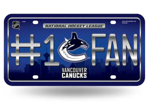 NHL RICO INDUSTRIES, INC MTF8802
NATIONAL HOCKEY LEAGUE
#1 FAN
VANCOUVER CANUCKS
