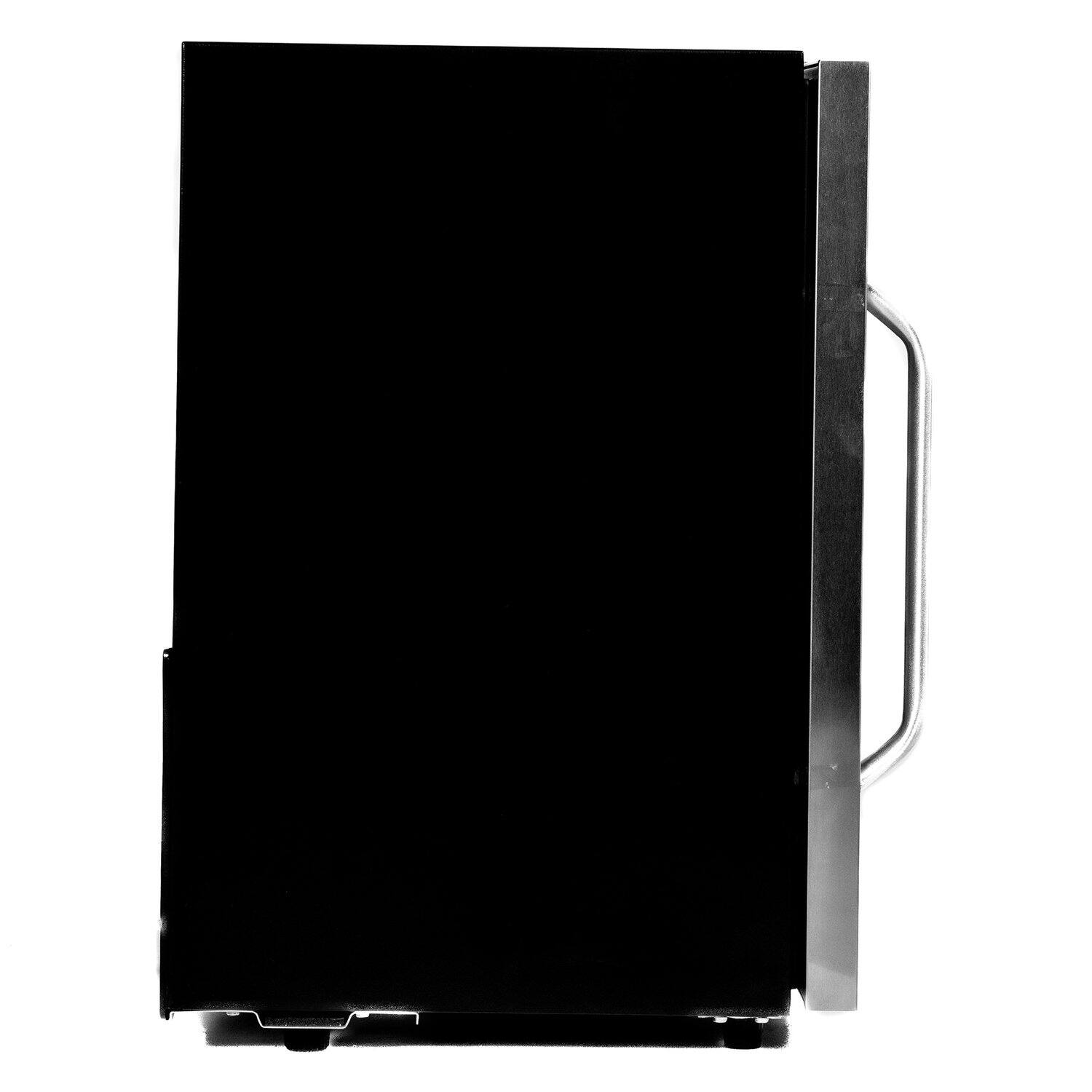 Alt View 6. Magic Chef - Commercial 18.9 in. W. Single Zone 58 Can Cooler in Stainless Steel - Black.