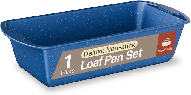 Deluxe Non-stick Loaf Pan Set 1 Piece Stackable