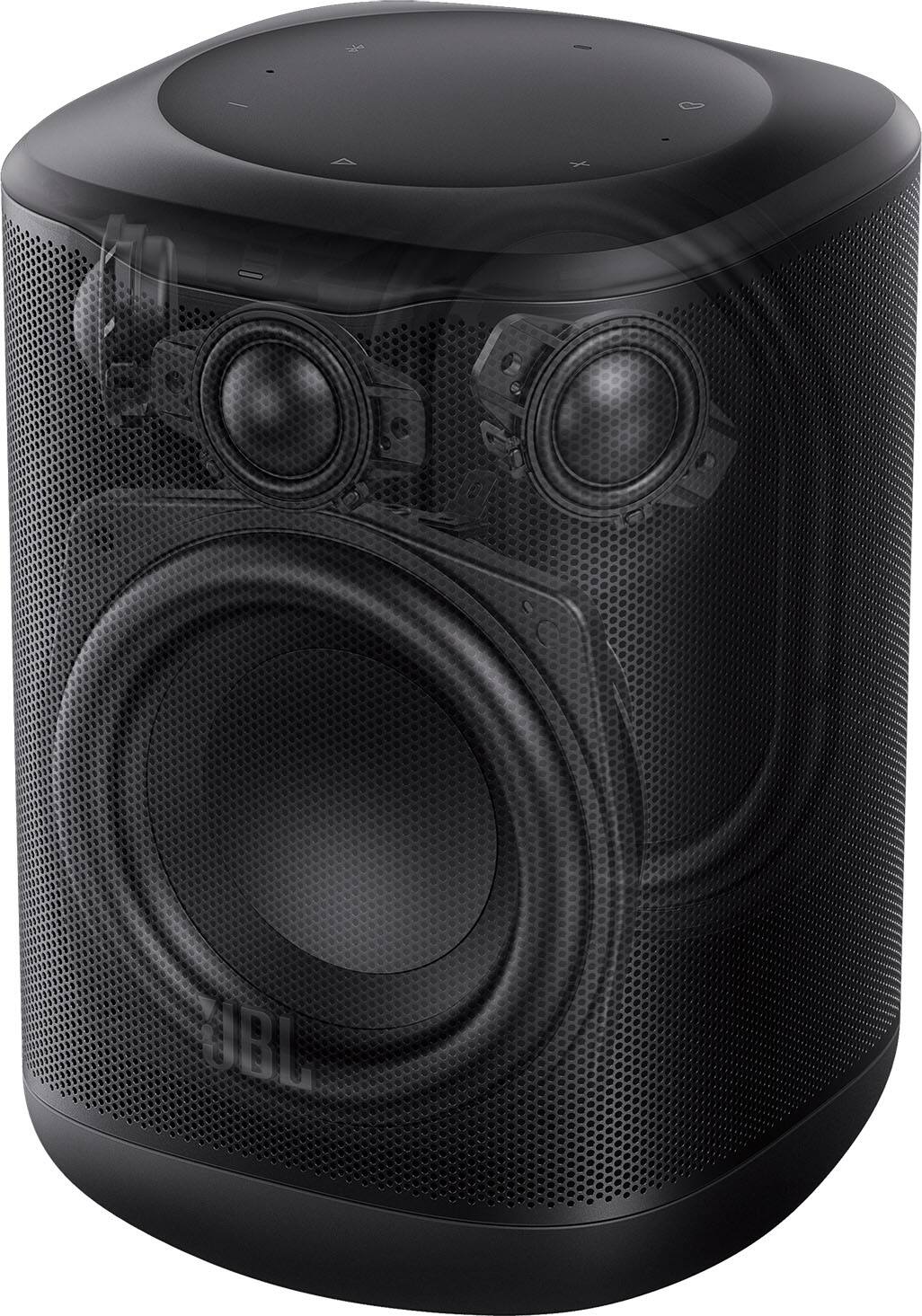 Alt View 19. JBL - Compact Wi-Fi home speaker for easy whole-home listening - White.