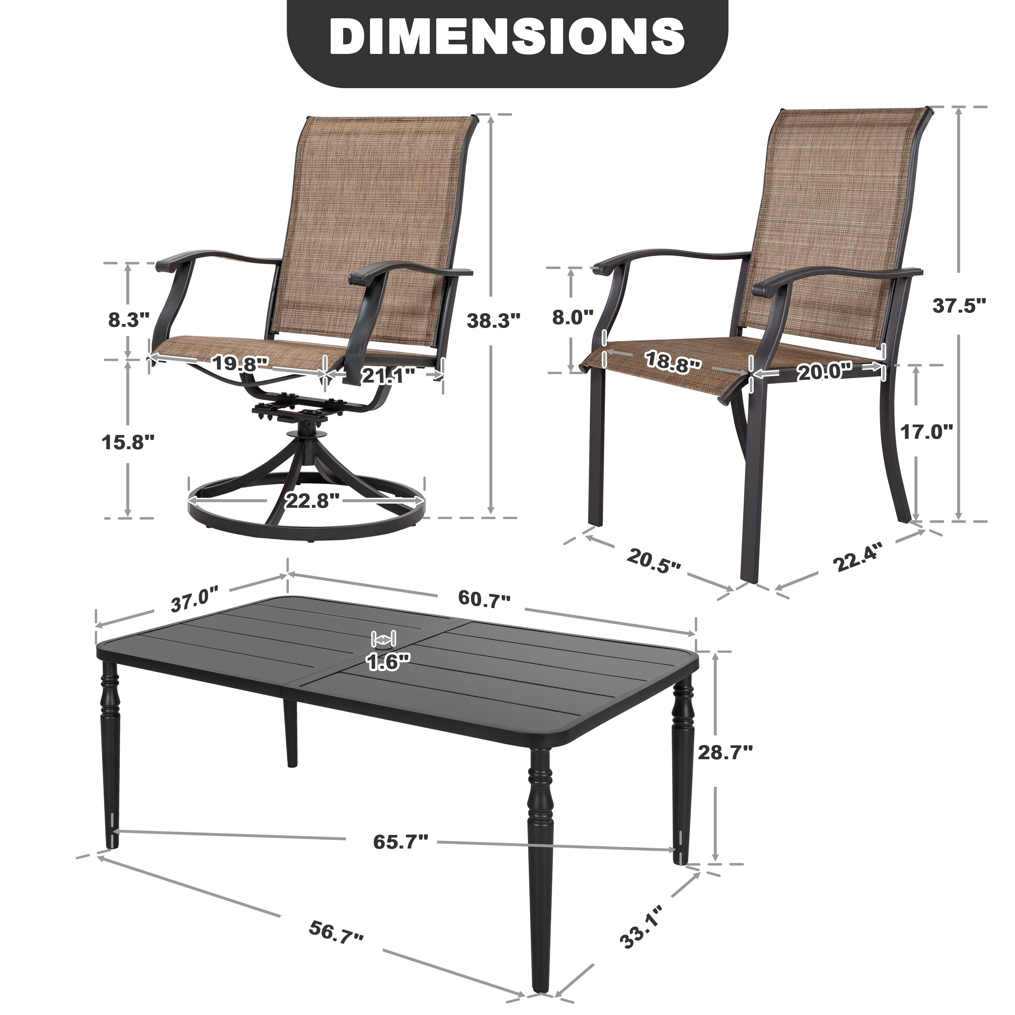 DIMENSIONS

8.3" 19.8" 21.1" 38.3" 8.0" 18.8" 20.0" 37.5" 15.8" 17.0" 22.8" 37.0" 1.6" 60.7" 20.5" 22.4" 28.7" 65.7" 56.7" 33.1"