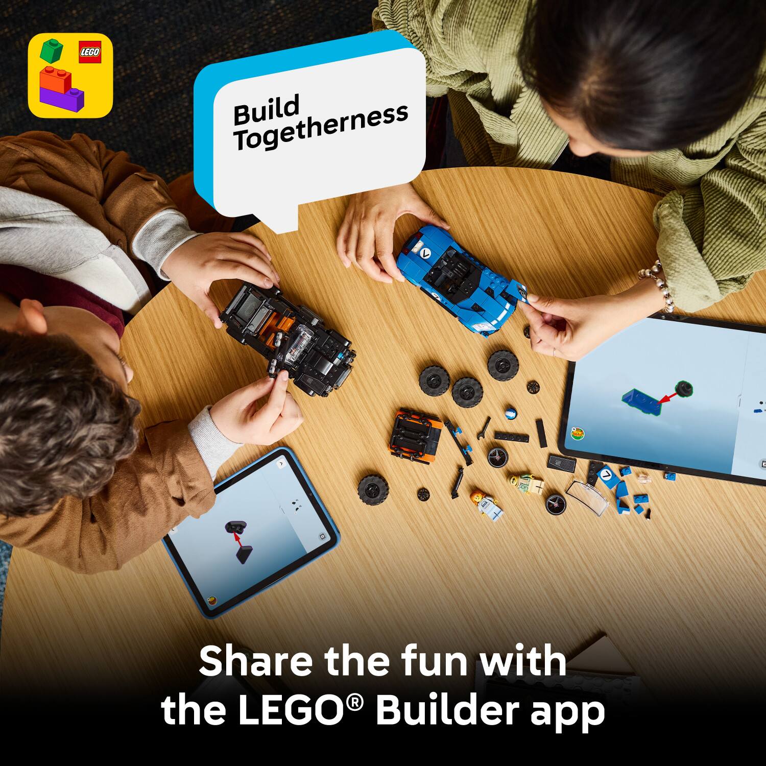 LEGO Togetherness Build Together

Share the fun with the LEGO® Builder app