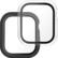Alt View 15. Insignia™ - Bumper with Glass Screen Protector for Apple Watch 40/41mm - Black and Clear.