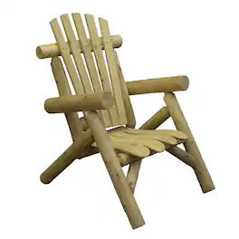 Contoured Comfort - Cedar Log Lounge Chair - Brown