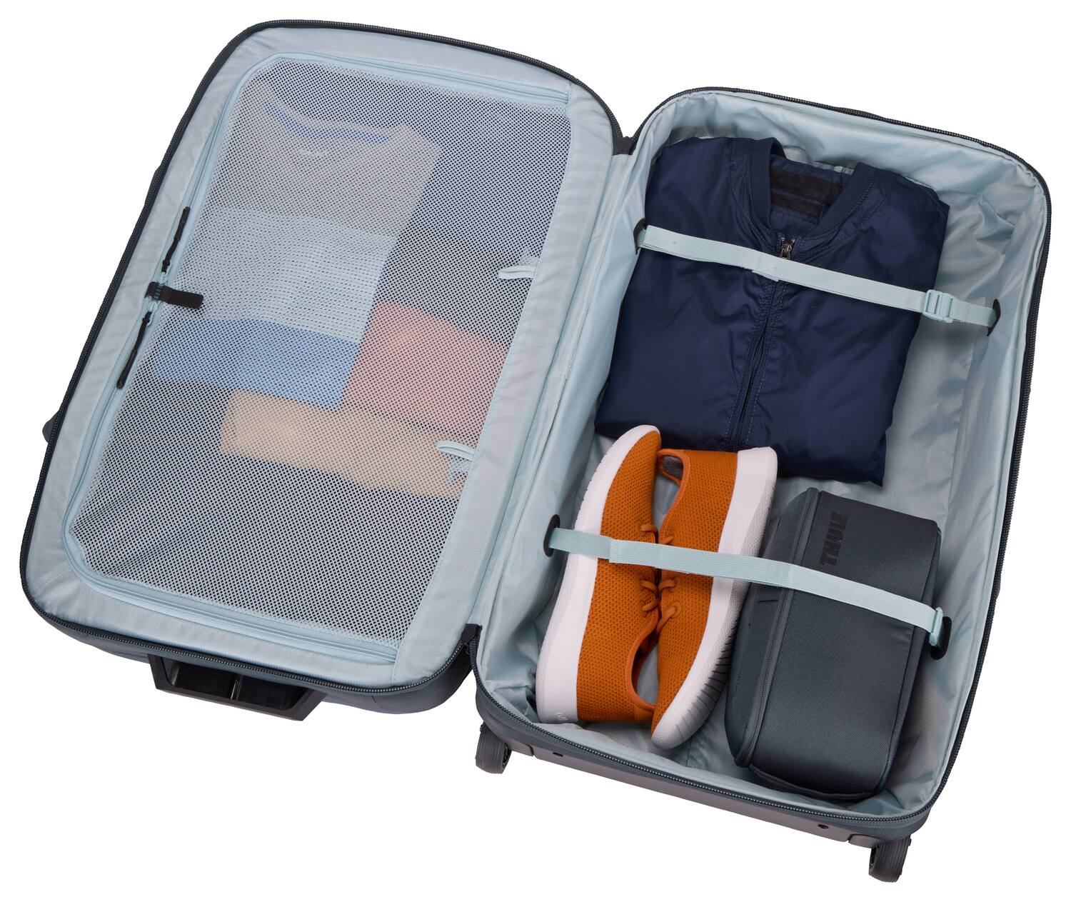 Back. Thule - Subterra 2 Wheeled Duffel - Dark Slate.