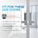 FIT FOR THESE SIZE DOORS
- Door Thickness: 1.30" - 1.97" (33mm-50mm)
- Bore Hole Diameter: 2.13" (54mm)
- Bore Hole Backset: 2.36" or 2.76" (60mm or 70mm)
Locks may interfere with existing screen door or storm door
No drilling required to install our door lock