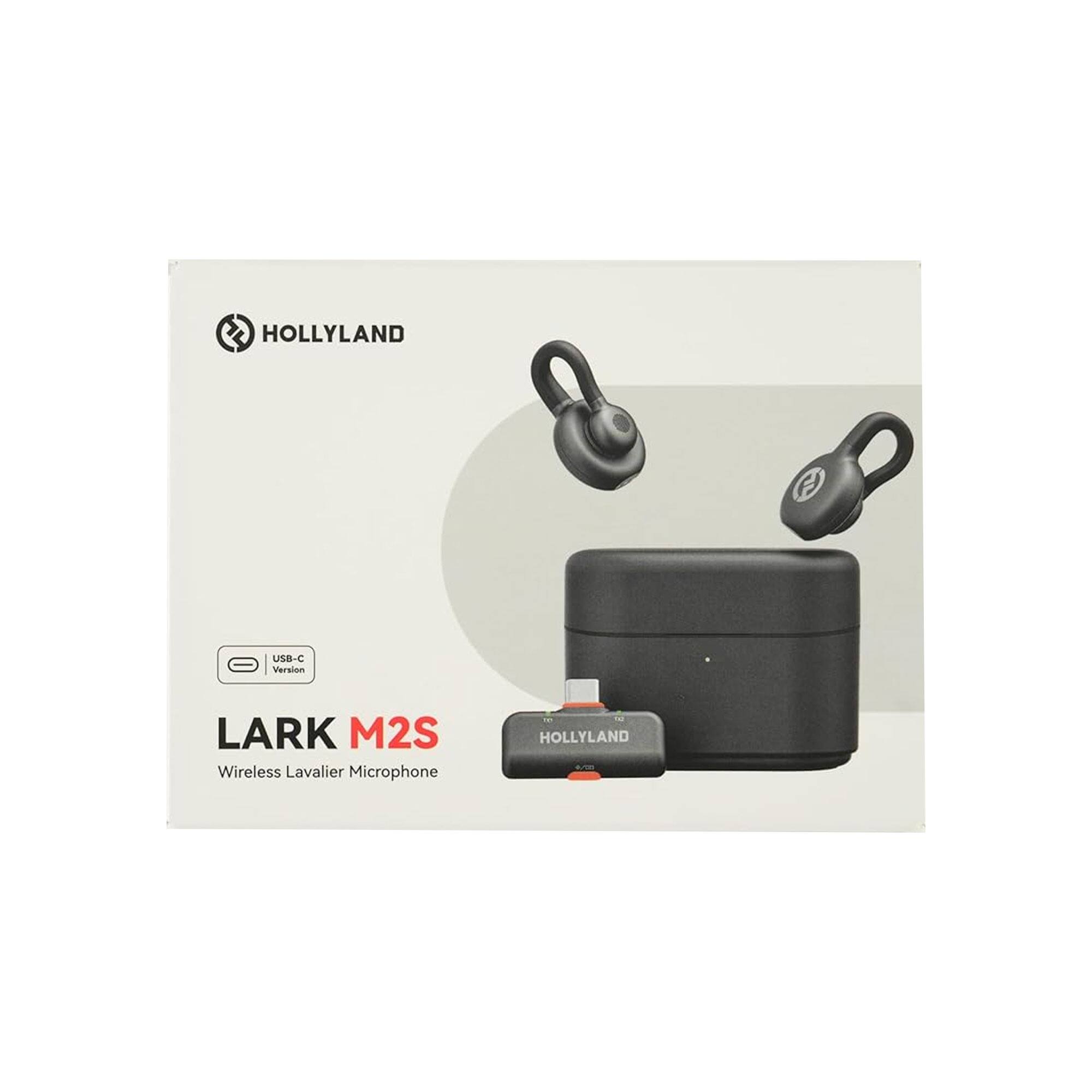 thumbnail image 2 of Hollyland Lark M2 Wireless Lavalier Microphone For IPhone 15/Android – USB-C, Noise Cancelling 2 of 2