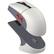 Front. PRIMEPLUS - Retro Gaming Mouse with Charging Dock, 26K DPI PAW 3395 Sensor, 4K Polling Rate, Programmable Buttons - Gray Red.