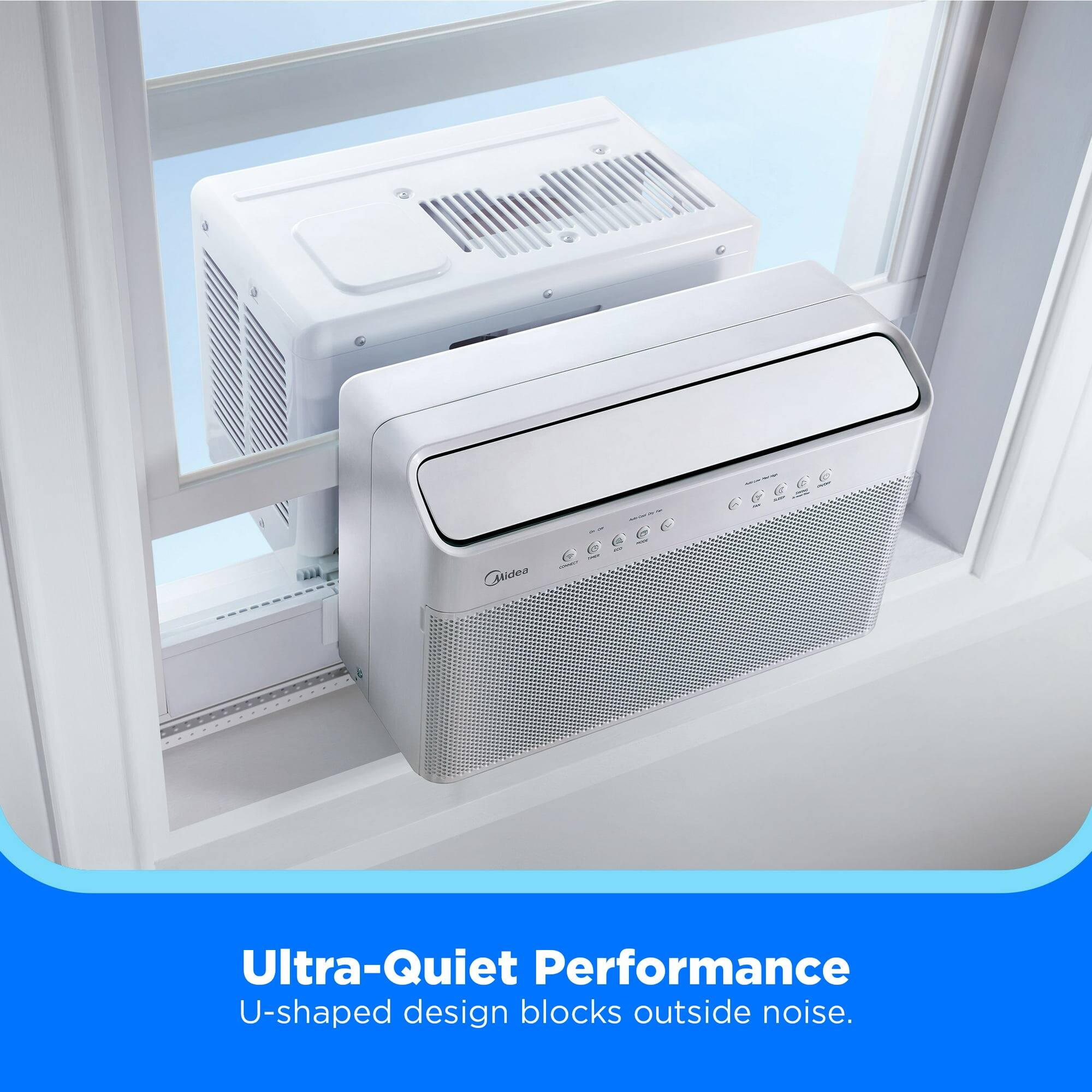 Ultra-Quiet Performance  
U-shaped design blocks outside noise.