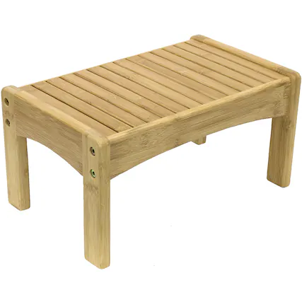 Front. Sorbus - Sorbus Bamboo Step Stool - Wooden Eco-friendly stool, reaching places, footrest - Brown.