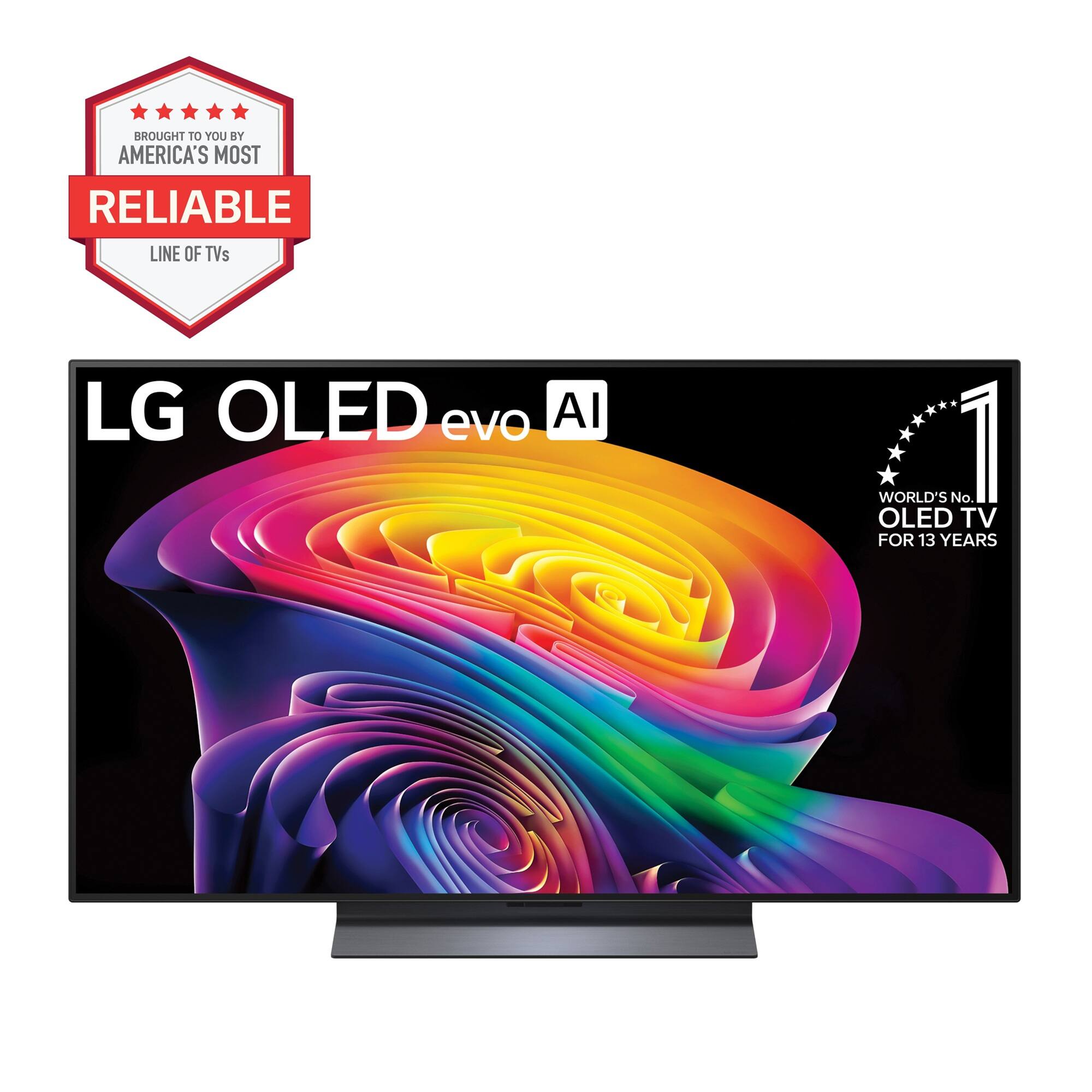 Brought to you by America's most reliable line of TVs: LG OLED evo AI - World's No. 1 OLED TV for 13 years