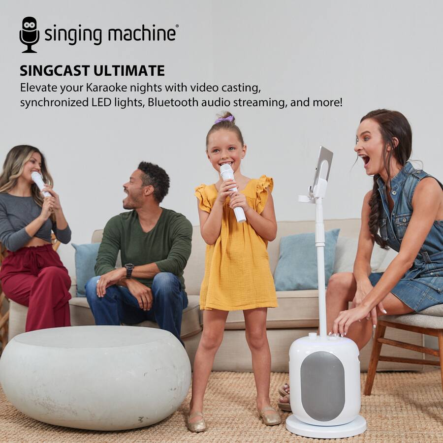 Singing Machine Karaoke System, 50W, Sing Cast Streaming, Pitch Lab ...