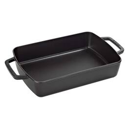 Staub - Cast Iron 12-inch x 8-inch Roasting Pan - Matte Black