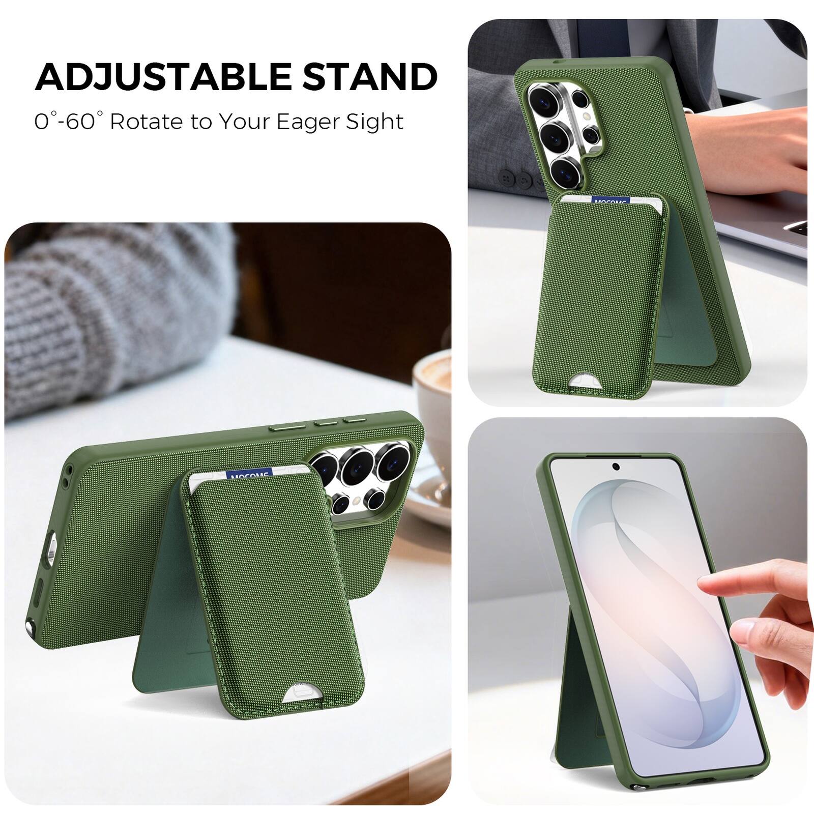 ADJUSTABLE STAND  
0°-60° Rotate to Your Eager Sight