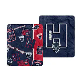 Logo Brands - Howard Bison 50- x 60- Dream Weave Throw Blanket - Navy