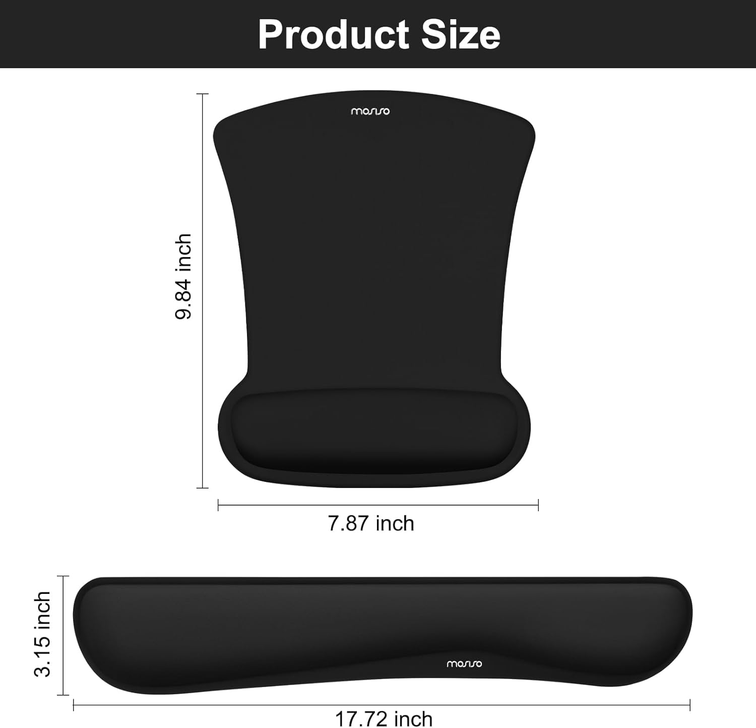 Product Size: 9.84 inch x 7.87 inch x 3.15 inch, 17.72 inch