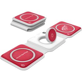 Keyscaper - Detroit Red Wings 3-in-1 Foldable Charger - White