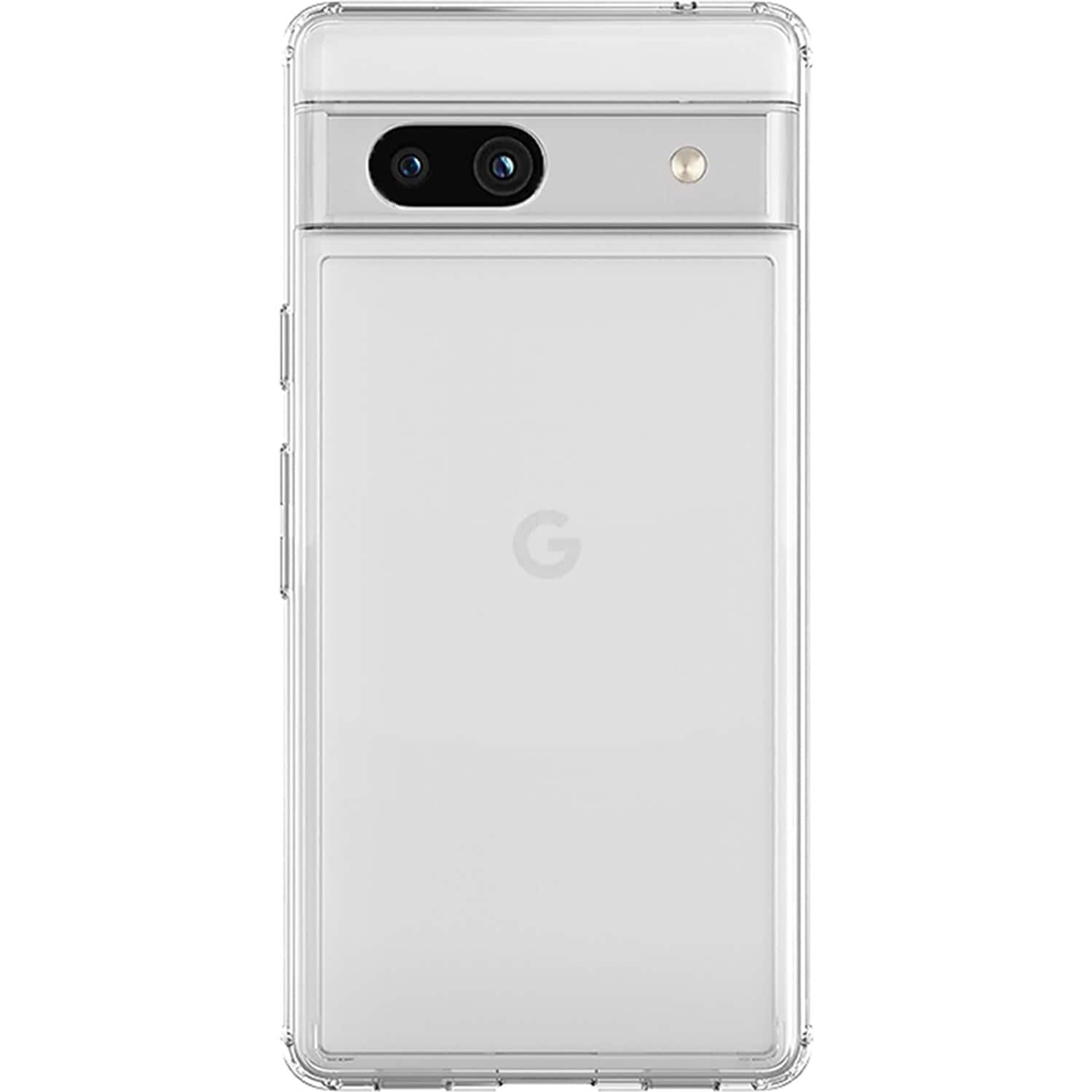 Front. SaharaCase - Hybrid-Flex Hard Shell Series Case for Google Pixel 7a - Clear.