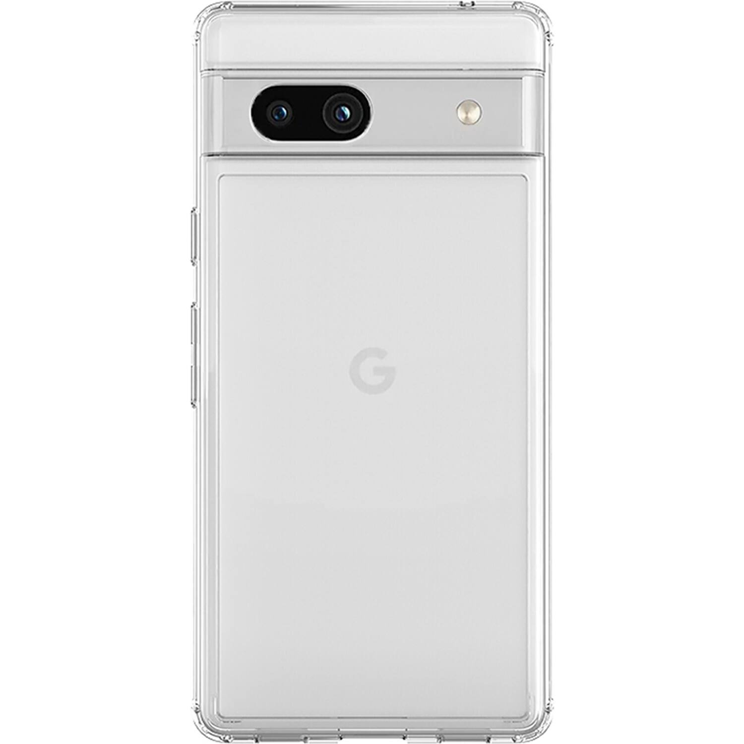 Front. SaharaCase - Hybrid-Flex Hard Shell Series Case for Google Pixel 7a - Clear.