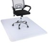 Mind Reader - Office Chair Mat for Carpet, Under Desk Protector, Carpet Grips, Rolling, PVC, 60"L x 46.25"W x 0.125"H - Clear
