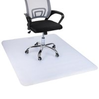 Mind Reader - Office Chair Mat for Carpet, Under Desk Protector, Carpet Grips, Rolling, PVC, 60"L x 46.25"W x 0.125"H - Clear - Front_Zoom