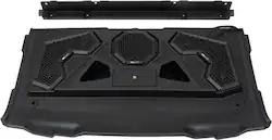 MB Quart - Tuned 7 Speaker Audio Roof with 7 Inch LED Source Unit for Polaris Ranger - Black - Front_Zoom