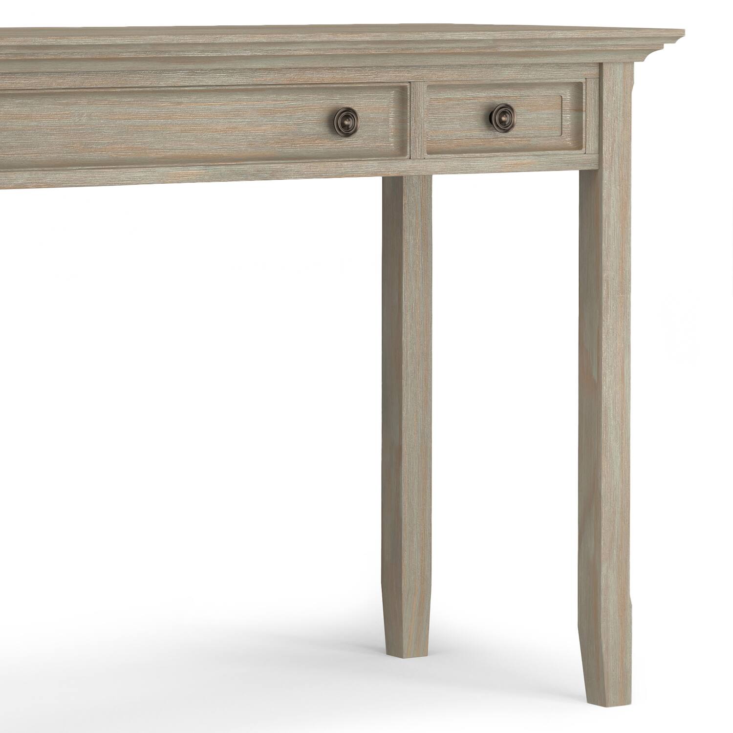 Alt View 5. Simpli Home - Amherst SOLID WOOD Transitional 54 inch Wide Desk in Distressed Grey - Distressed Grey.