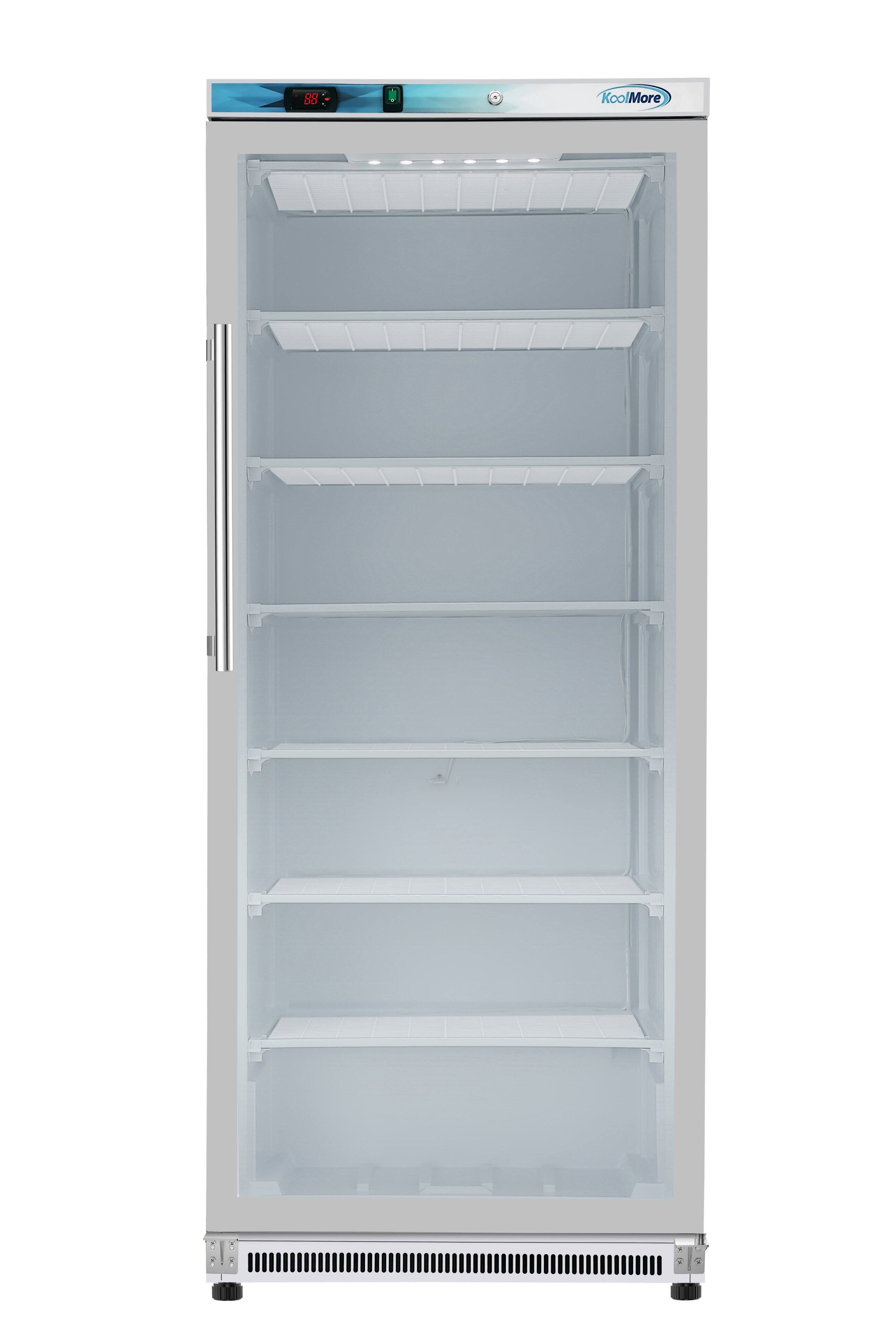 Alt View 1. Koolmore - 21 Cu. Ft. Commercial  Freezer with Glass Door in White - Manual Defrost (KM-FMD20WGD) - White.