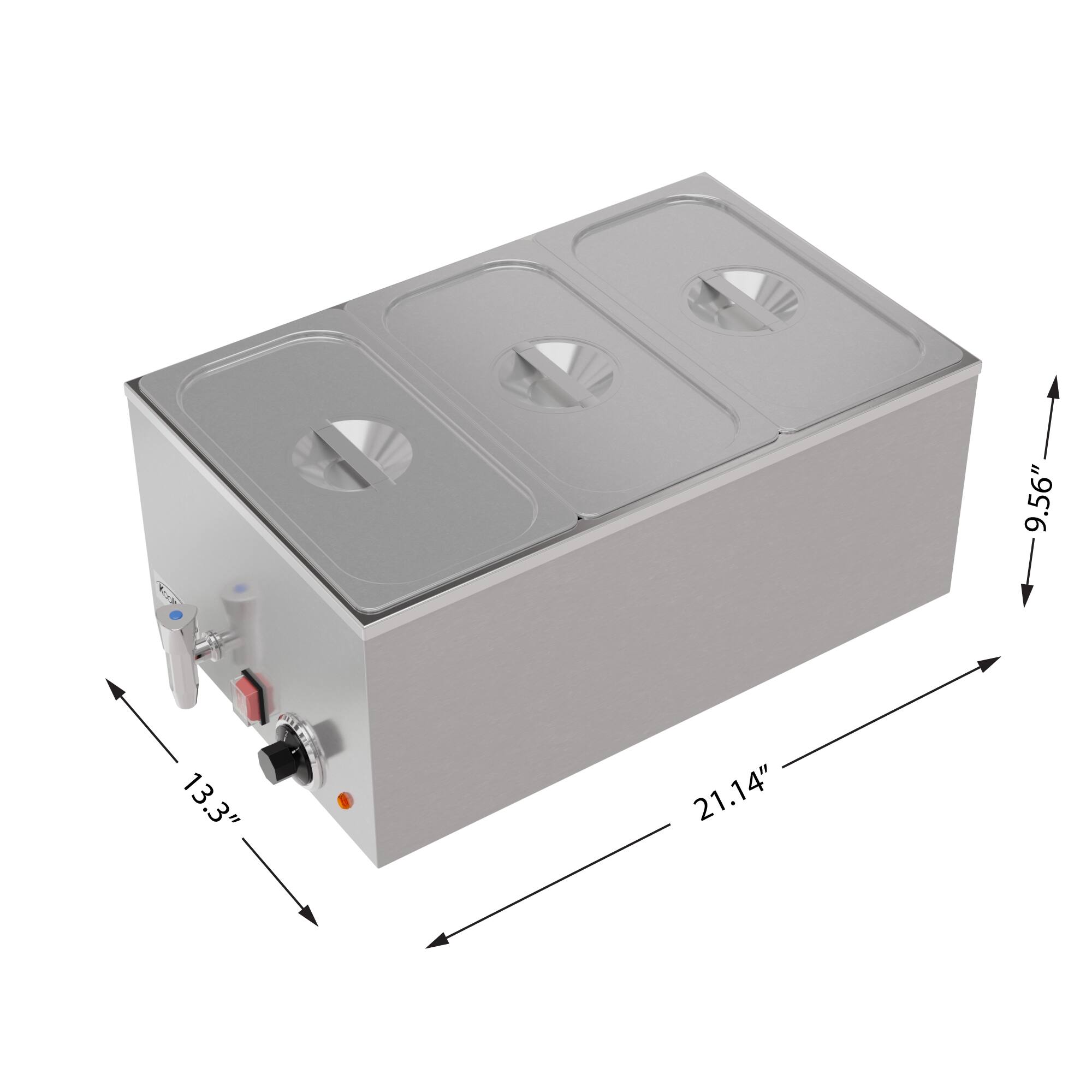 H. 9.56"  
13.3"  
21.14"