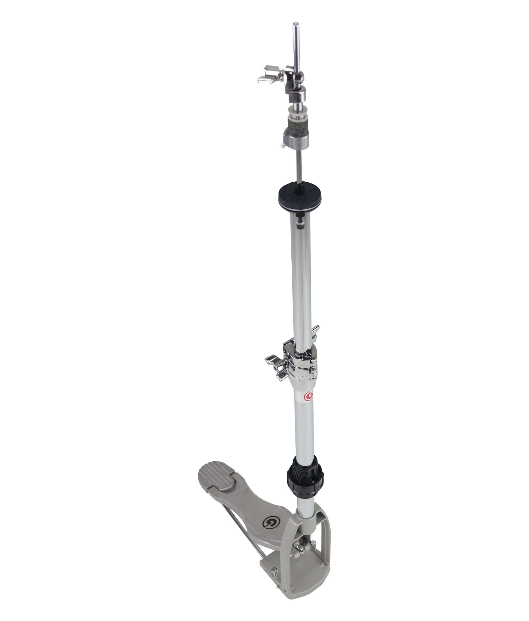 Angle. Gibraltar Hardware - No Leg Hi Hat Stand, Rack Ready Compact Design, with Smooth G Style Footboard and Step Tension Adjustment.