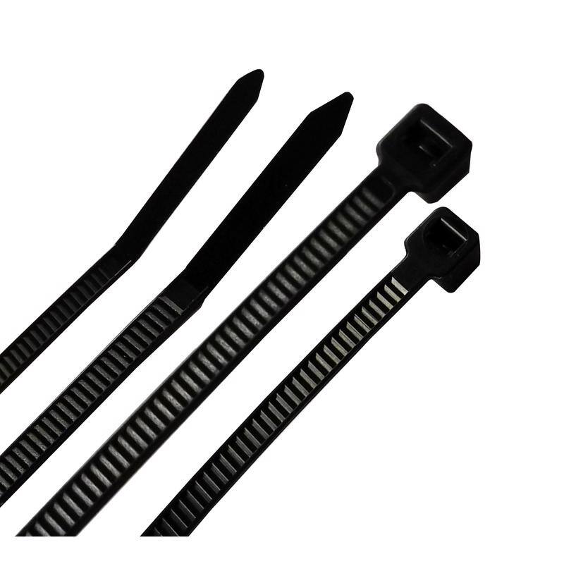 Angle. Steel Grip - Steel Grip 4 and 8 in. L Black Cable Tie 200 pk.