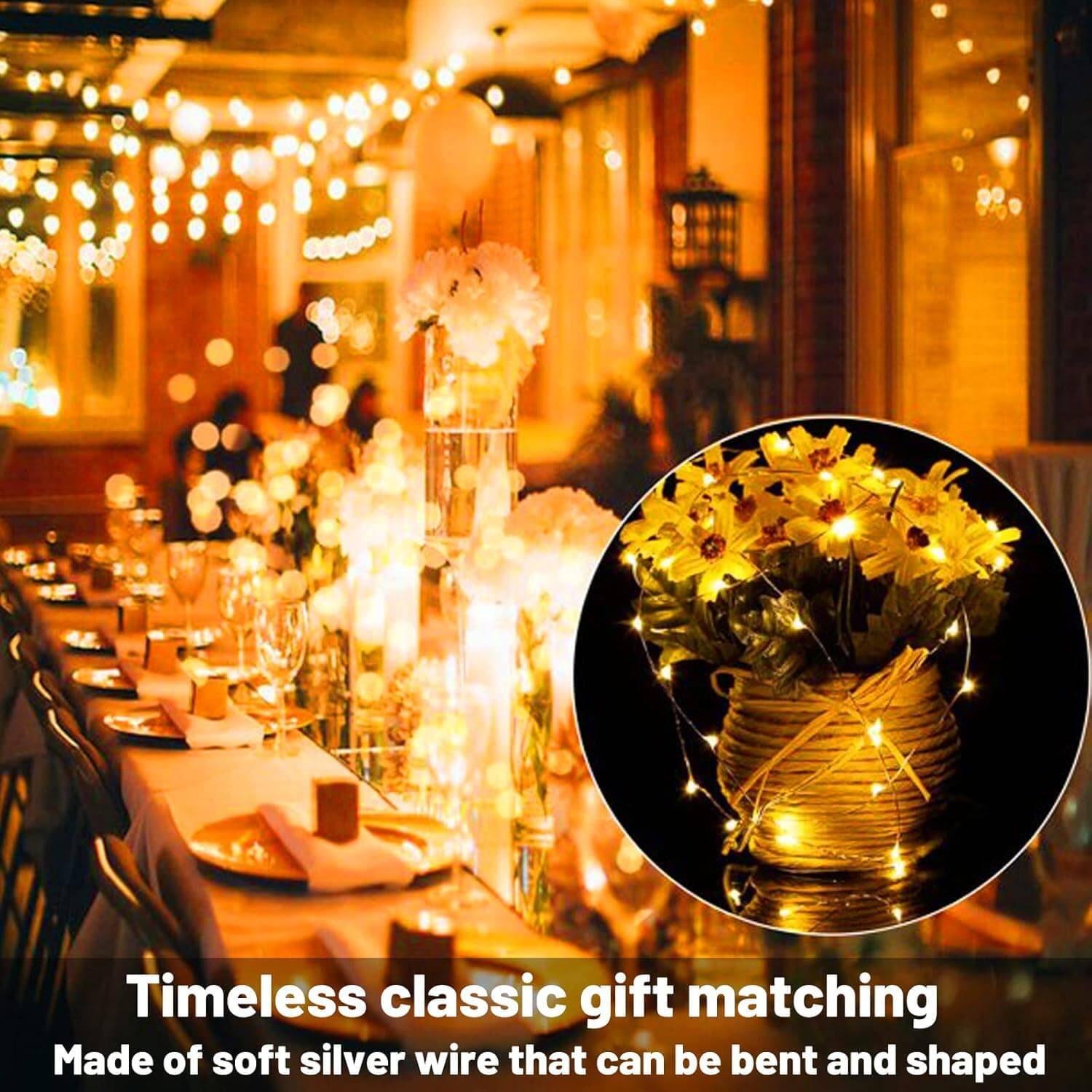 Timeless classic gift matching  
Made of soft silver wire that can be bent and shaped