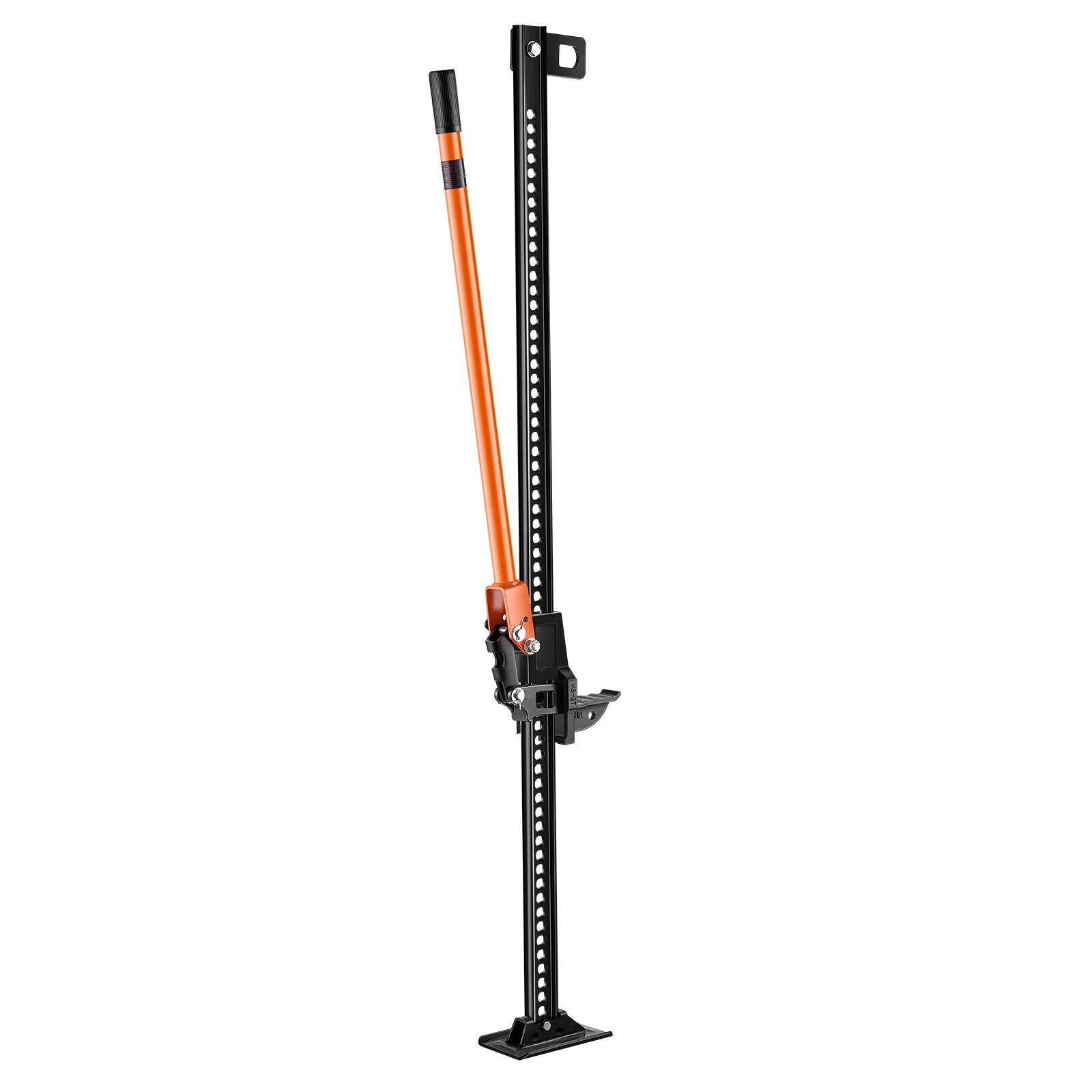 Alt View 5. VEVOR - Farm Jack, 60" Utility High Lift Farm Jack, 3.18 Ton (7,000 lbs) Capacity Ratcheting Off Road Utility Jacks - Black;Orange.