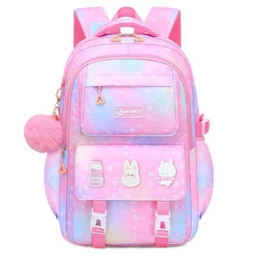 Pacoar Cade - Backpacks For - Cute Backpack Elementary Middle And High School Students 18" Bookbag - Color-pink-backpack Only