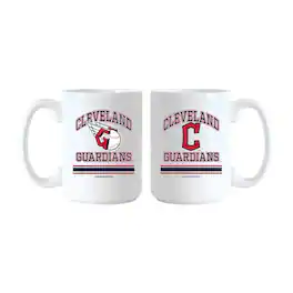 Logo Brands - Cleveland Guardians 15oz. Current & Throwback Mug Set - Multicolor
