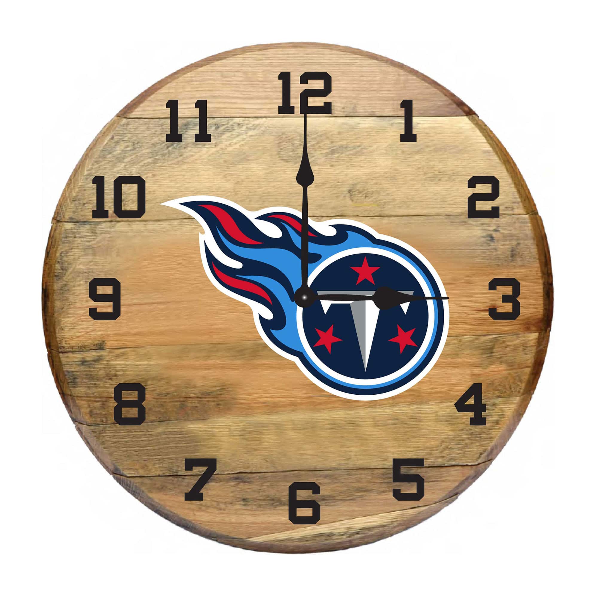 Imperial - Tennessee Titans Oak Barrel Clock - Multicolor
