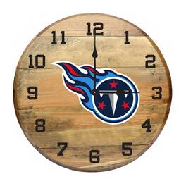 Imperial - Tennessee Titans Oak Barrel Clock - Multicolor