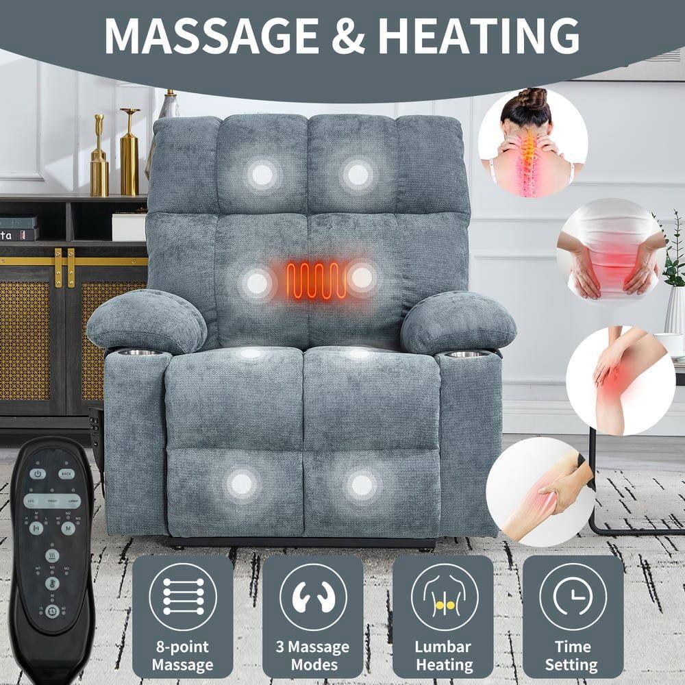 MASSAGE & HEATING

- 8-point Massage
- 3 Massage Modes
- Lumbar Heating
- Time Setting