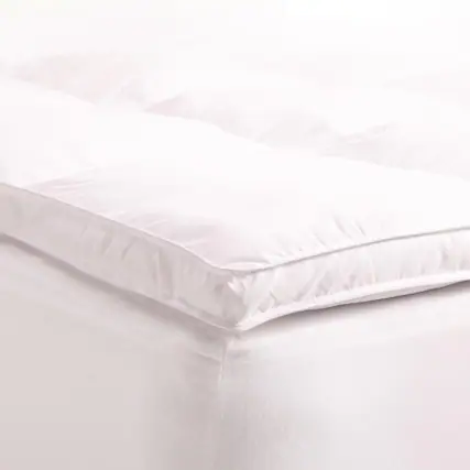 Front. Hivvago - Queen size Down Alternative Mattress Topper - White.