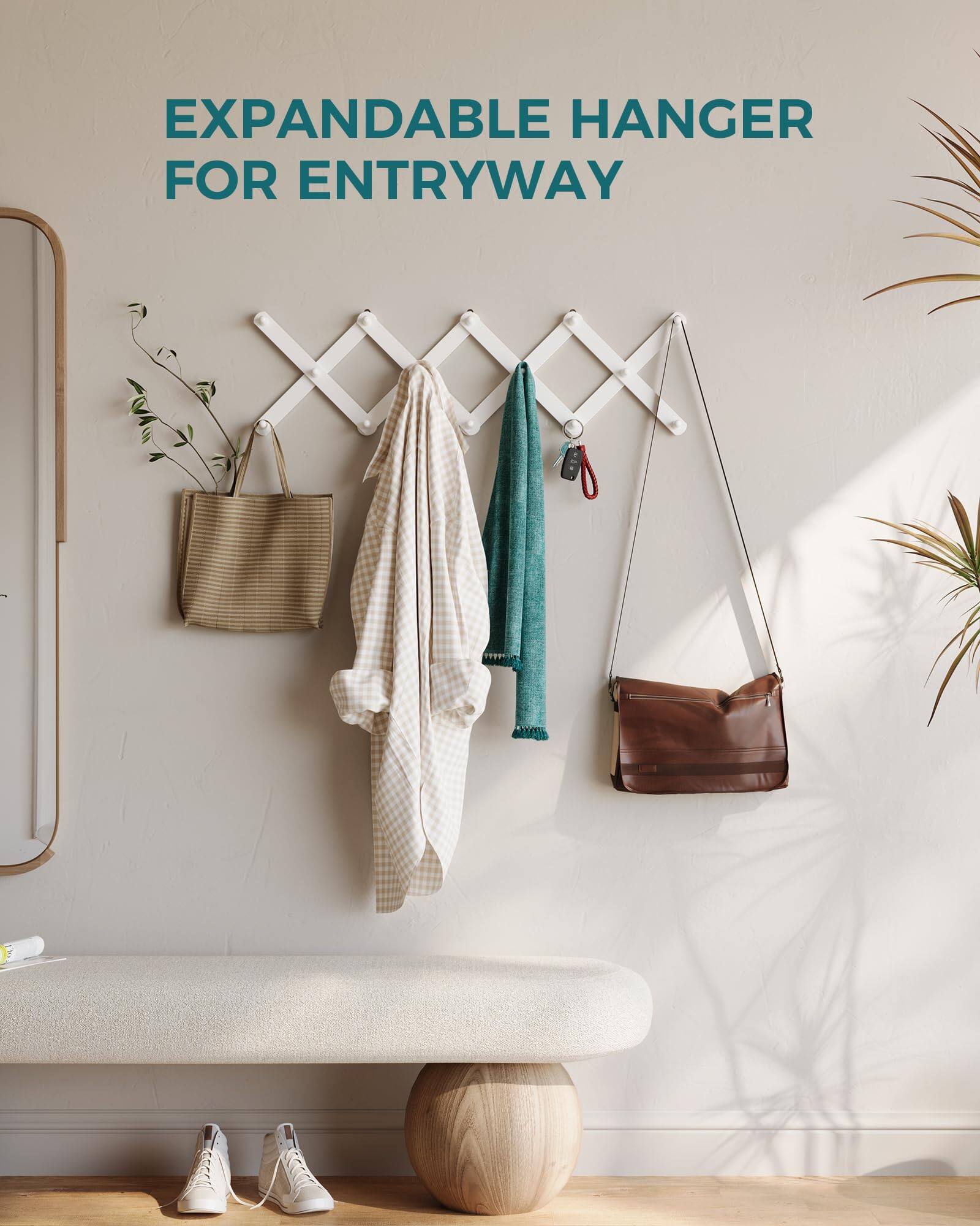 EXPANDABLE HANGER FOR ENTRYWAY
