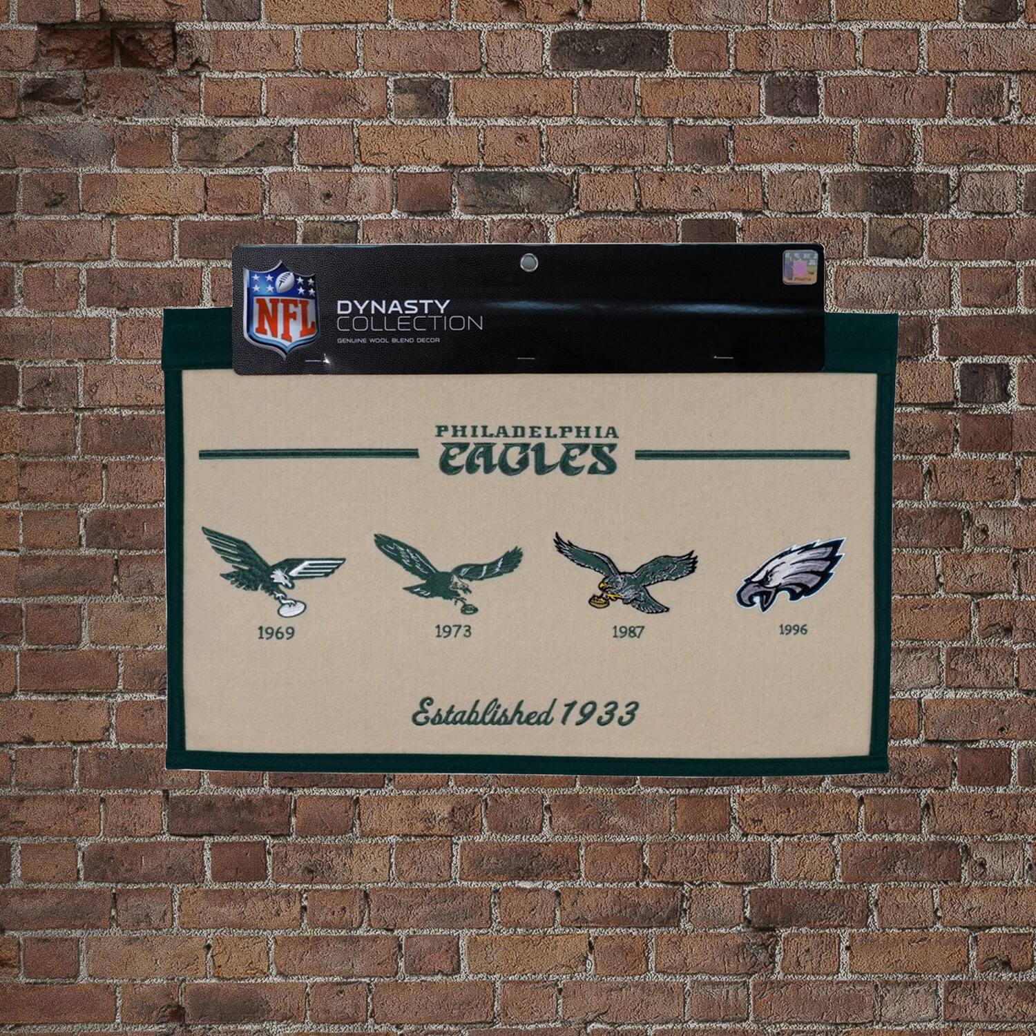 DYNASTY COLLECTION  
PHILADELPHIA EAGLES  
1969 1973 1987 1996  
Established 1933