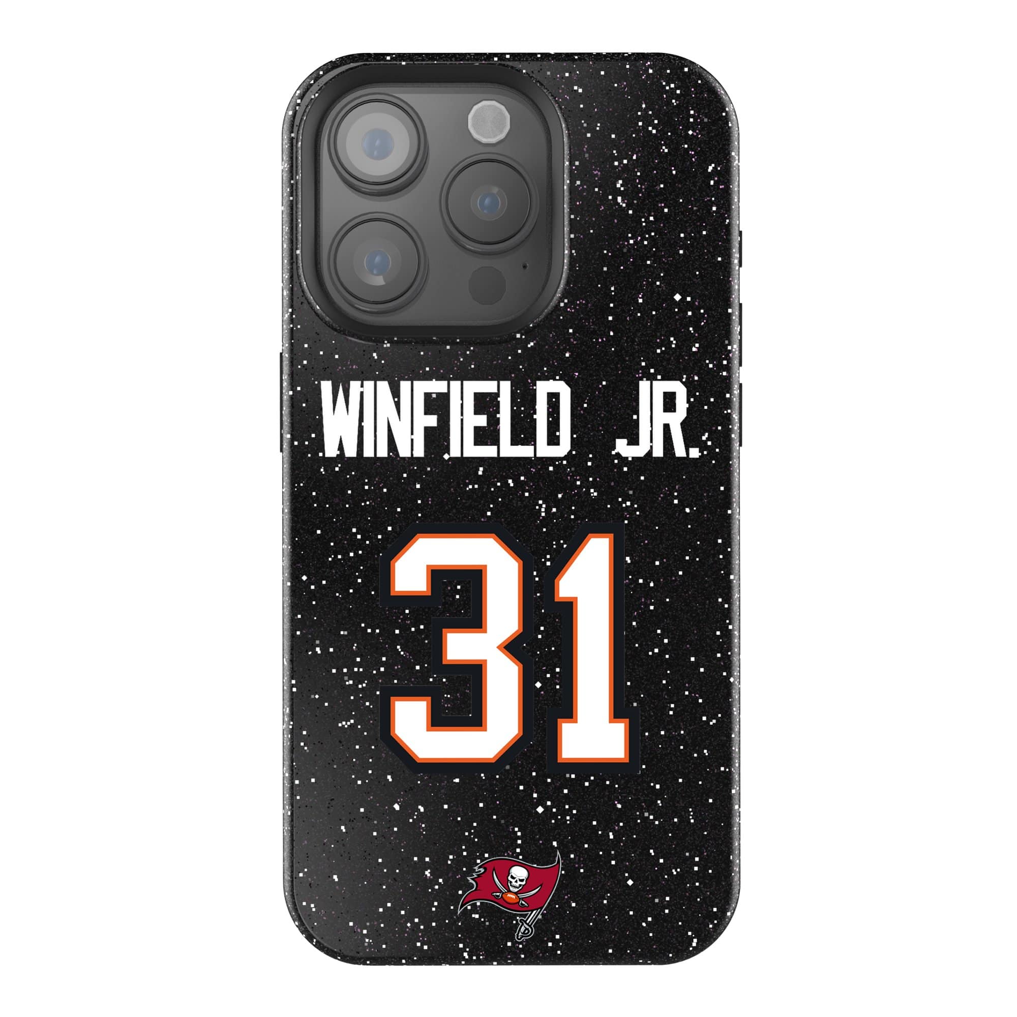 Keyscaper - NFL - Antoine Winfield Jr. Tampa Bay Buccaneers Bling iPhone Case - 16 Plus - Black