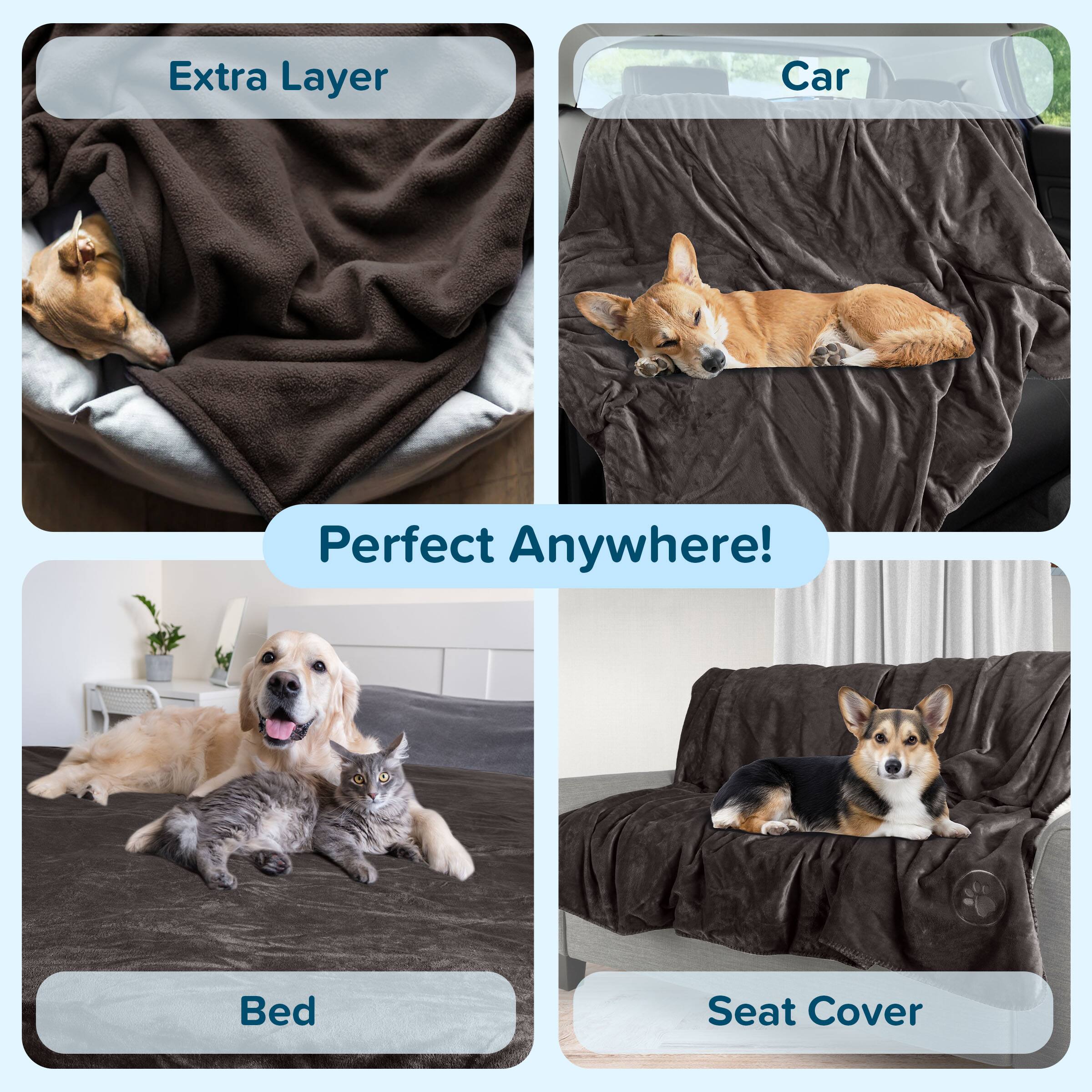 Extra Layer  
Car  
Perfect Anywhere!  
Bed  
Seat Cover